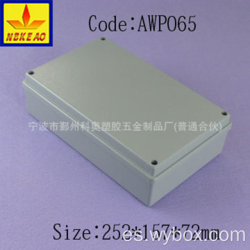 Caja de control exterior de aluminio fundido caja impermeable de aluminio fundido caja de aluminio impermeable IP67 AWP065 con tamaño 252 * 157 * 72 mm